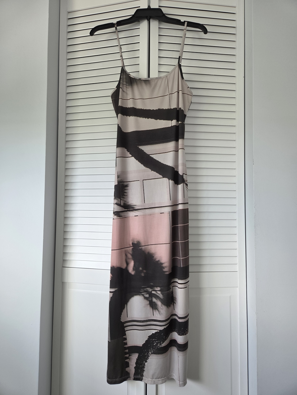 Desigual Black & White Graphic Slip Midi Dress - Picture 4 of 8